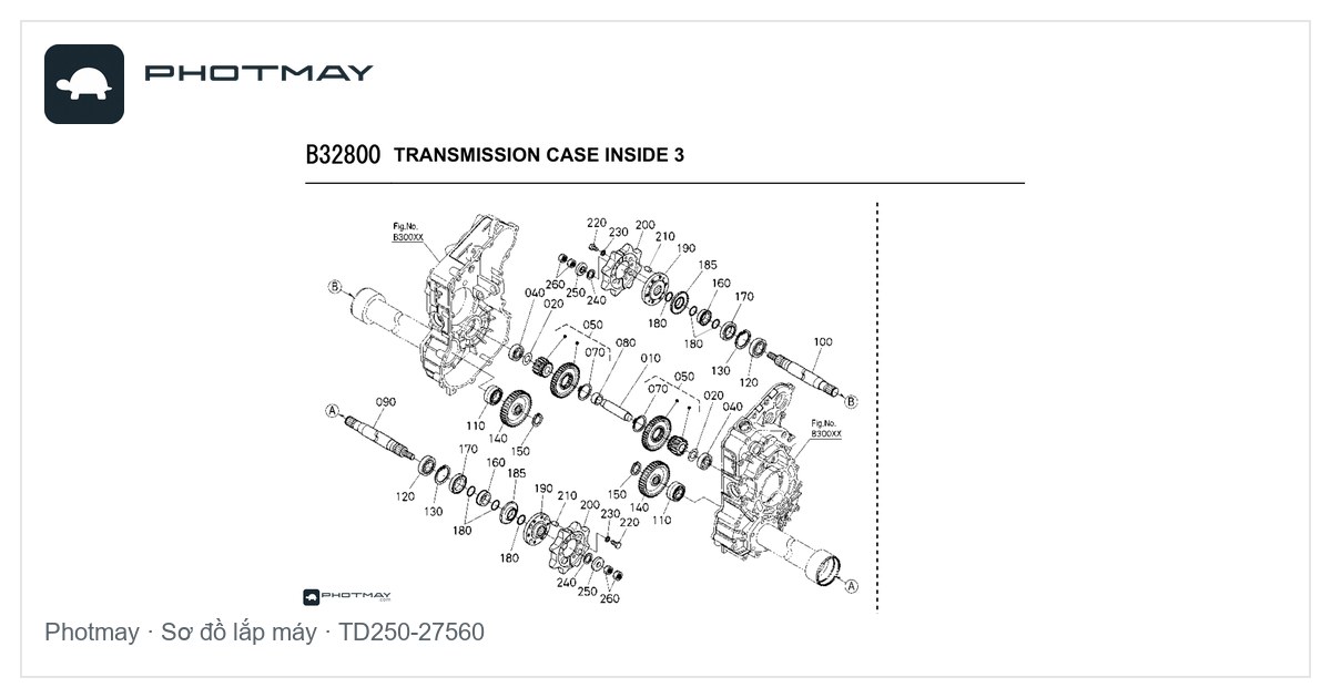 Sơ đồ — Phớt đùi sau máy cày L4508-5018-L1-24… DC105-DC95-DC93